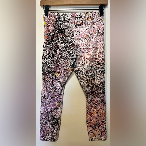 Nike Vintage Y2K 90’s Splatter Paint Style Capri Leggings Yoga Pants Size S - Picture 4 of 8